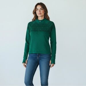 DSG Top Womens Small Green Momentum Seamless Cropped Moisture Wicking Activewear